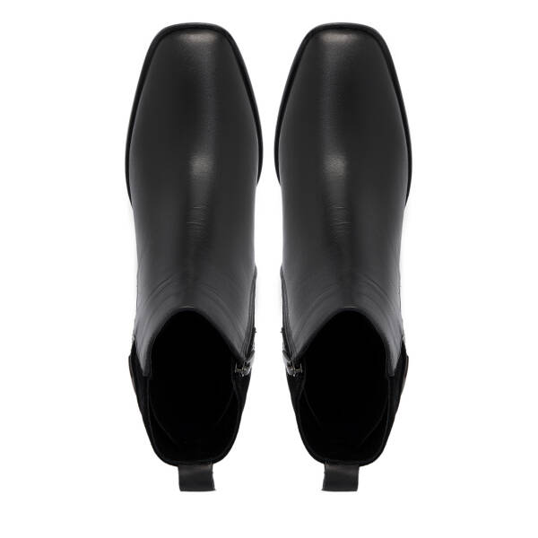 Siyah Deri Kadın Bot - K25K1BT68183-A23 - 5