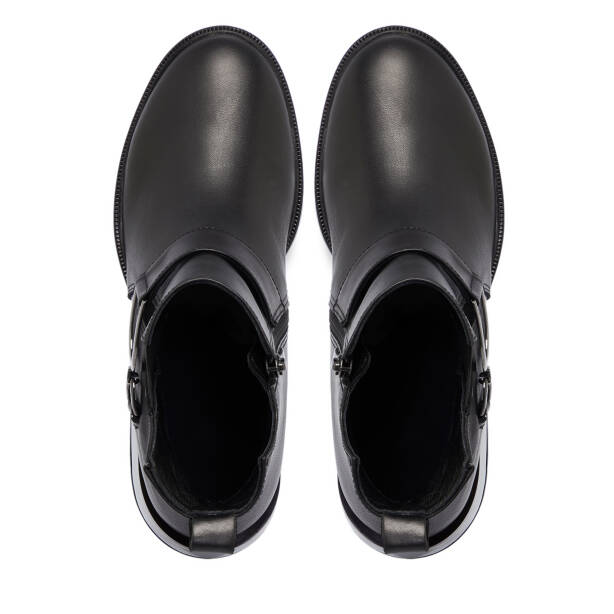 Siyah Deri Kadın Bot - K25K1BT68184-A23 - 5