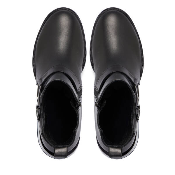 Siyah Deri Kadın Bot - K25K1BT68184-A23 - 5