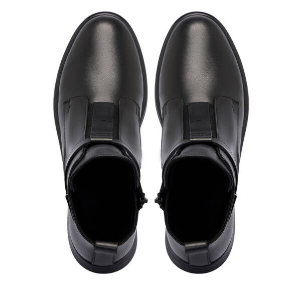 Siyah Deri Kadın Bot - K25K1BT68188-A23 - 5