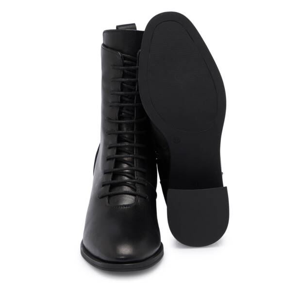 Siyah Deri Kadın Bot - K25K1BT68189-A23 - 4