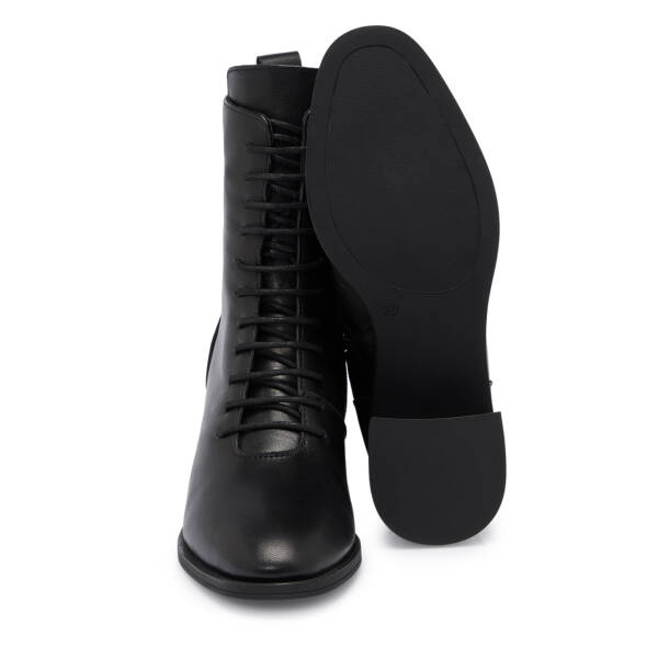 Siyah Deri Kadın Bot - K25K1BT68189-A23 - 4