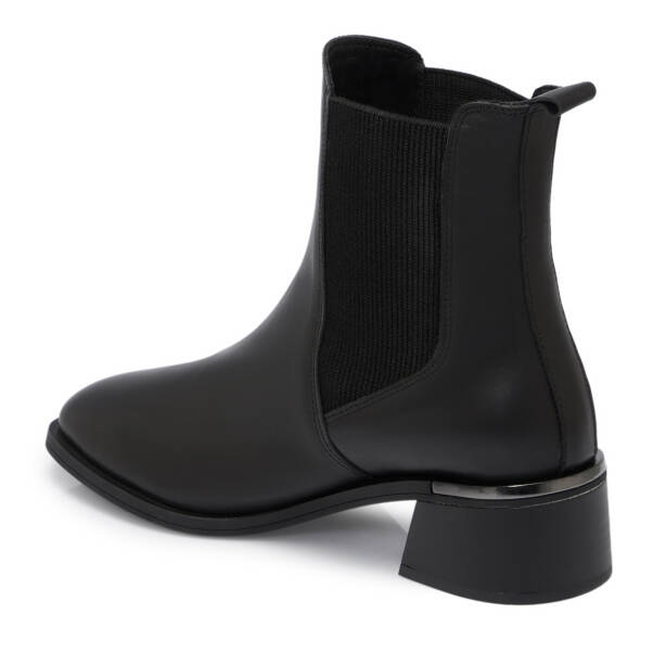 Siyah Deri Kadın Bot - K25K1BT68190-A23 - 2