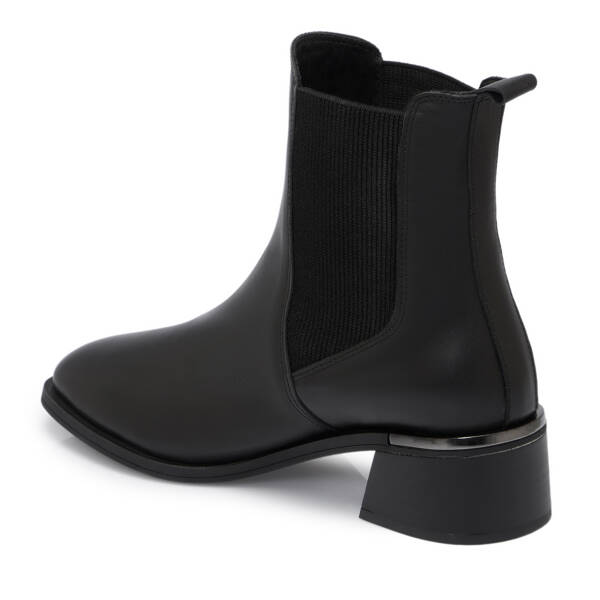 Siyah Deri Kadın Bot - K25K1BT68190-A23 - 2