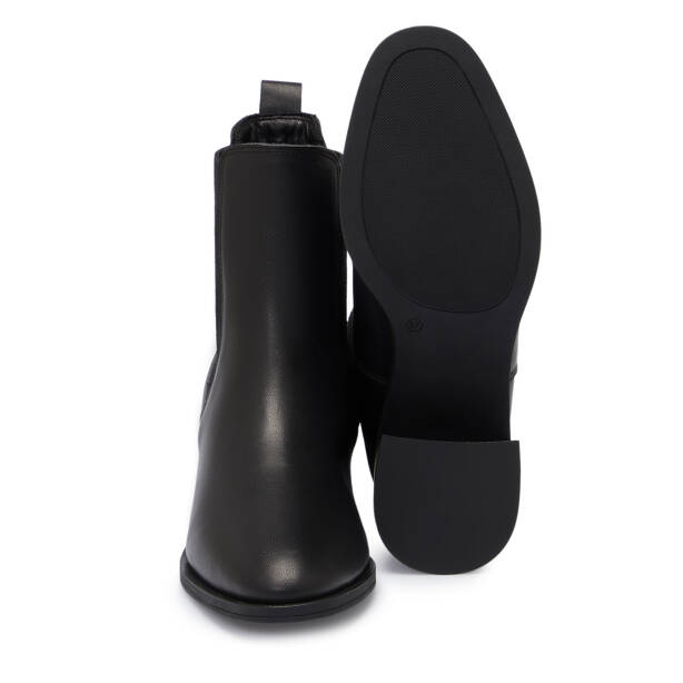 Siyah Deri Kadın Bot - K25K1BT68190-A23 - 4