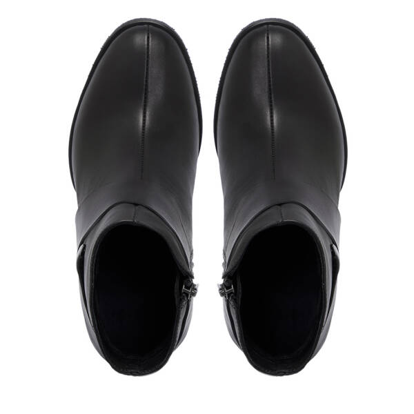 Siyah Deri Kadın Bot - K25K1BT68192-A23 - 5