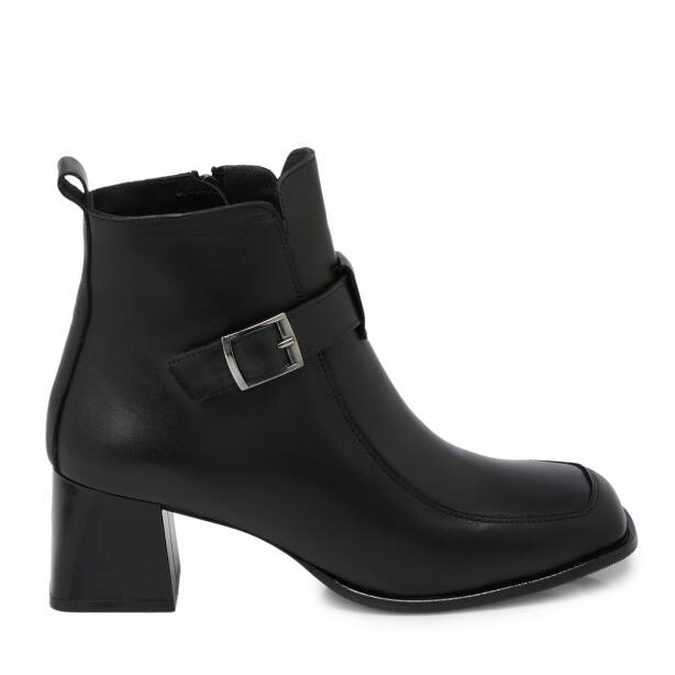 Siyah Deri Kadın Bot - K25K1BT68193-A23 - 3