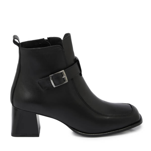 Siyah Deri Kadın Bot - K25K1BT68193-A23 - 3