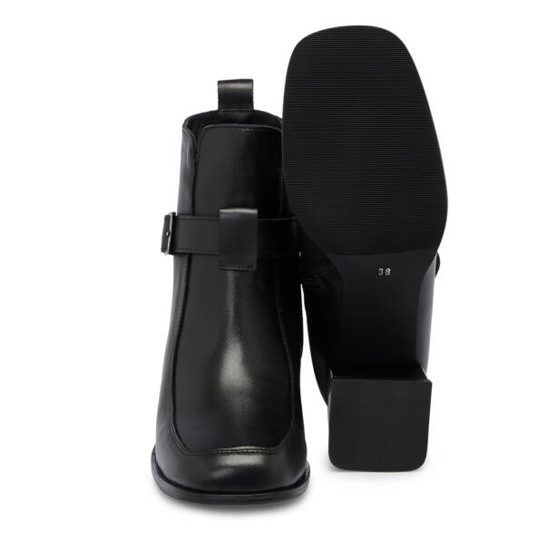 Siyah Deri Kadın Bot - K25K1BT68193-A23 - 4