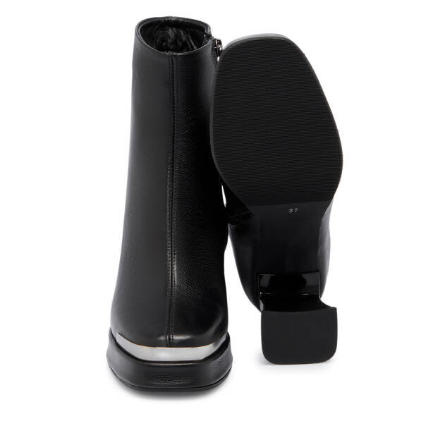 Siyah Deri Kadın Bot - K25K1BT68196-A23 - 4