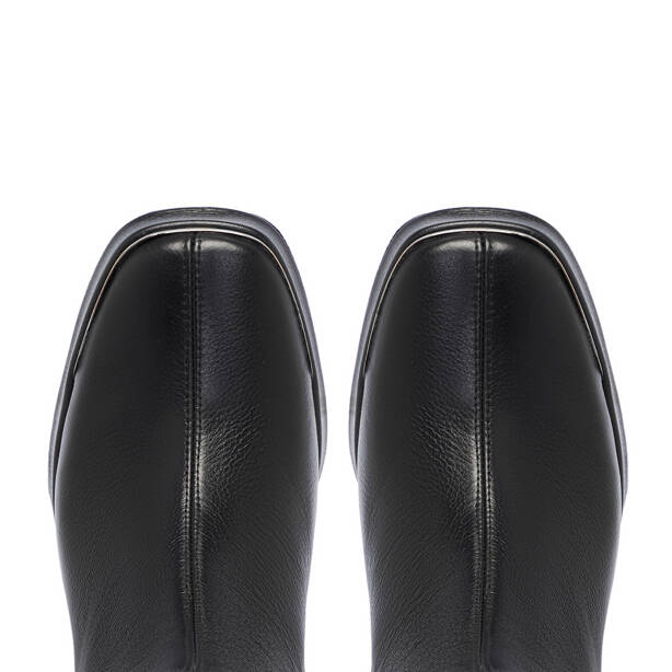 Siyah Deri Kadın Bot - K25K1BT68196-A23 - 5
