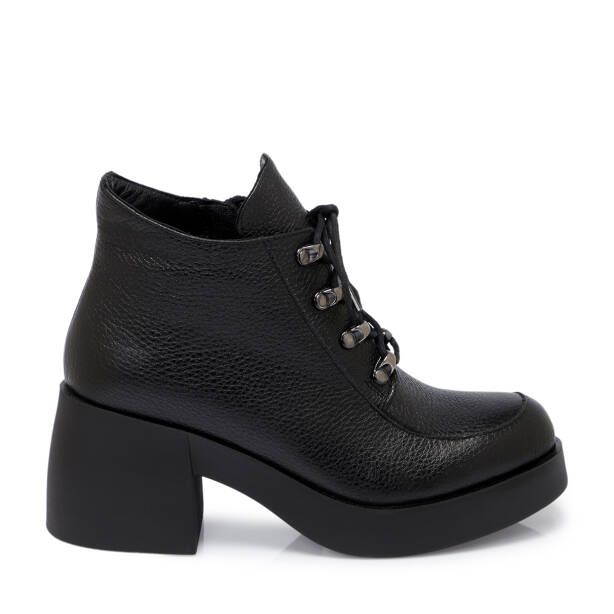 Siyah Deri Kadın Bot - K25K1BT68197-A41 - 3