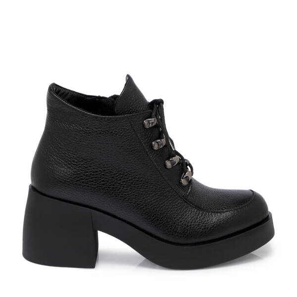 Siyah Deri Kadın Bot - K25K1BT68197-A41 - 3