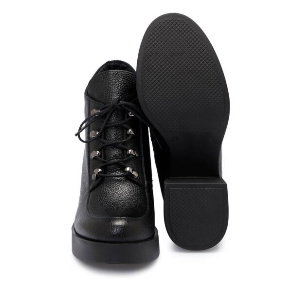 Siyah Deri Kadın Bot - K25K1BT68197-A41 - 4