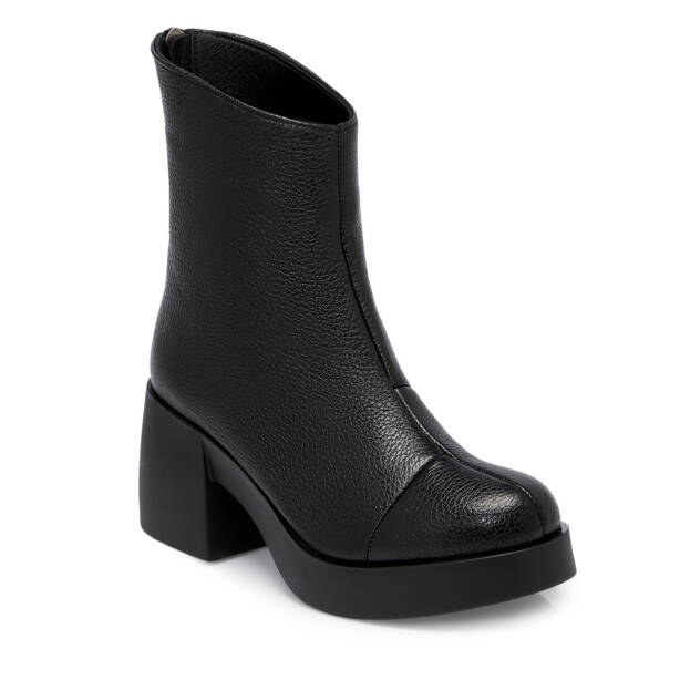 Siyah Deri Kadın Bot - K25K1BT68198-A41 