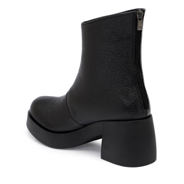 Siyah Deri Kadın Bot - K25K1BT68198-A41 - 2
