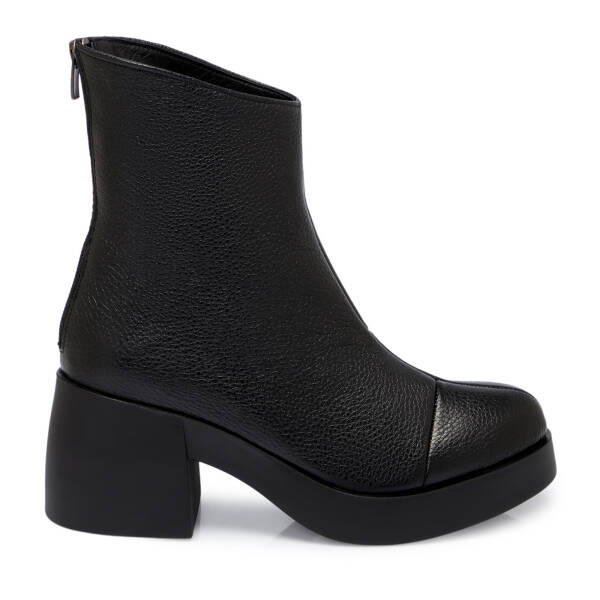 Siyah Deri Kadın Bot - K25K1BT68198-A41 - 3