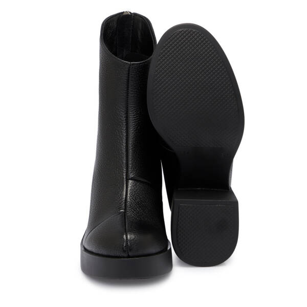 Siyah Deri Kadın Bot - K25K1BT68198-A41 - 4