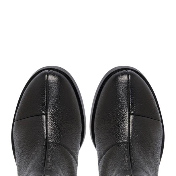 Siyah Deri Kadın Bot - K25K1BT68198-A41 - 5