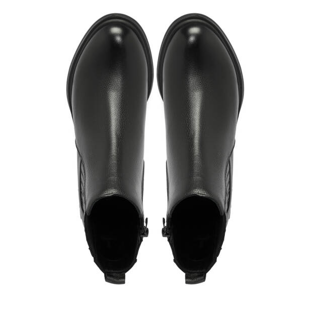 Siyah Deri Kadın Bot - K25K1BT68203-A23 - Tergan