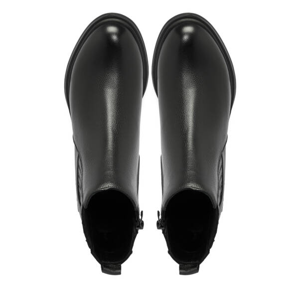 Siyah Deri Kadın Bot - K25K1BT68203-A23 - 5