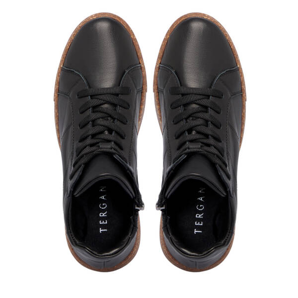 Siyah Deri Kadın Bot - K25K1BT68205-A23 - 5