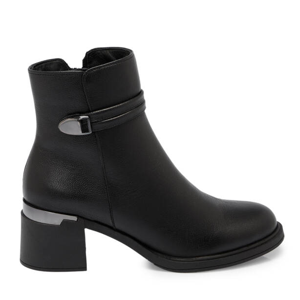 Siyah Deri Kadın Bot - K25K1BT68223-A23 - 3