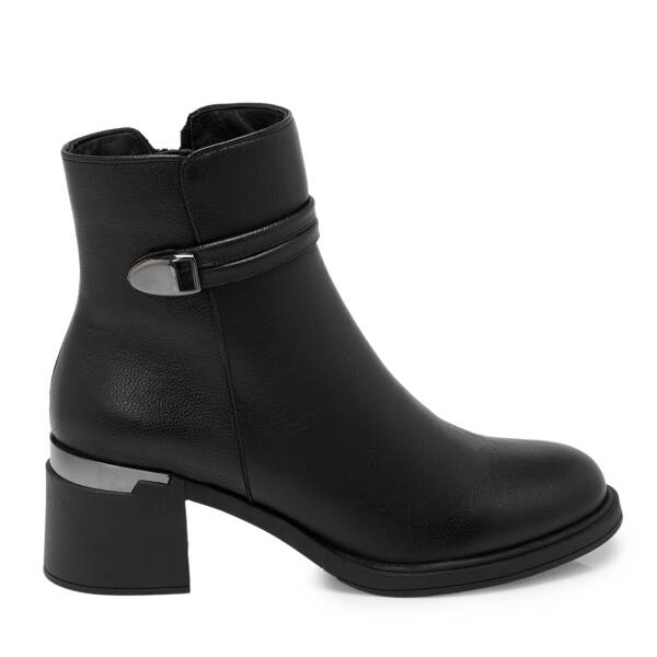 Siyah Deri Kadın Bot - K25K1BT68223-A23 - 3