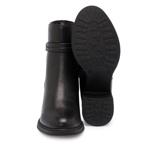 Siyah Deri Kadın Bot - K25K1BT68223-A23 - 4