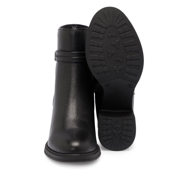 Siyah Deri Kadın Bot - K25K1BT68223-A23 - 4