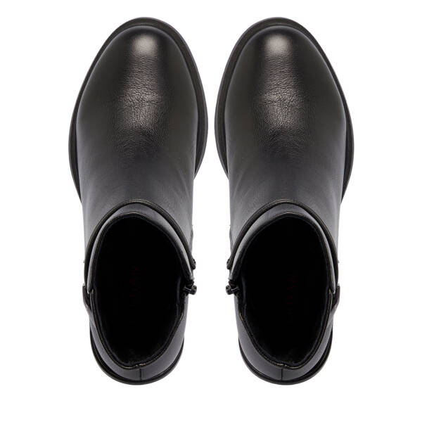 Siyah Deri Kadın Bot - K25K1BT68223-A23 - 5