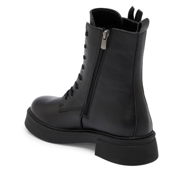 Siyah Deri Kadın Bot - K25K1BT68227-A23 - 2