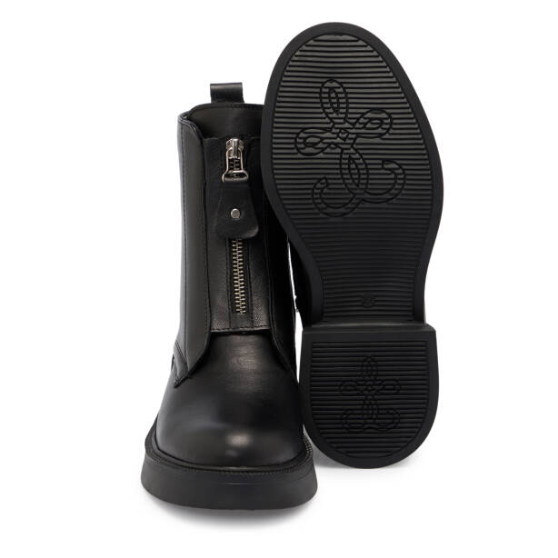 Siyah Deri Kadın Bot - K25K1BT68228-A23 - 4