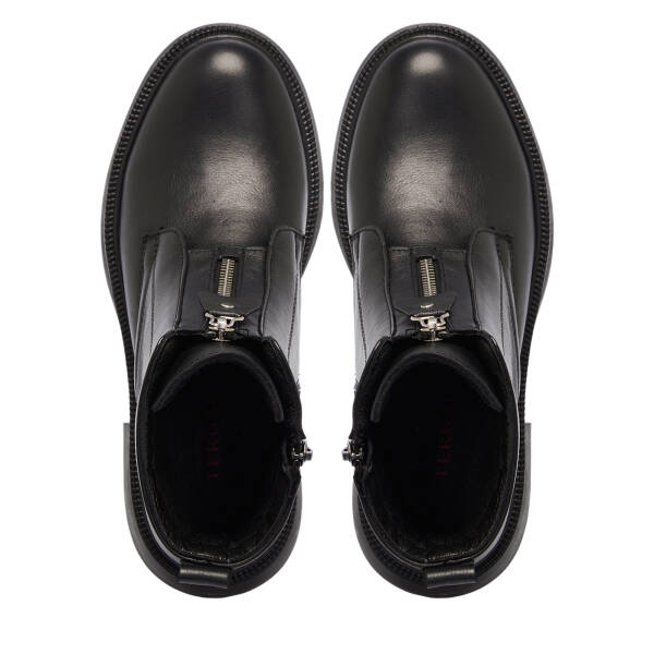 Siyah Deri Kadın Bot - K25K1BT68228-A23 - 5