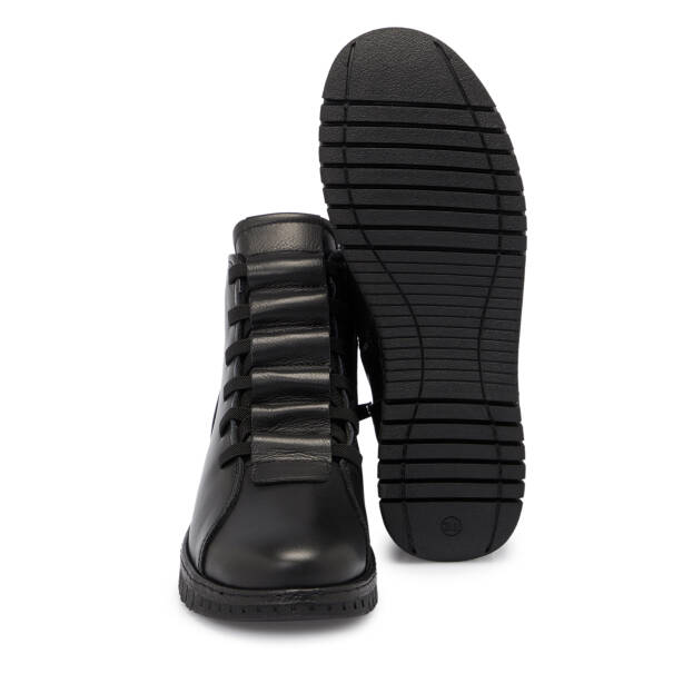 Siyah Deri Kadın Bot - K25K1BT68229-A23 - 4