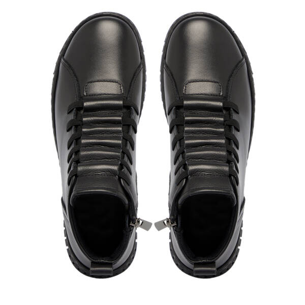 Siyah Deri Kadın Bot - K25K1BT68229-A23 - 5