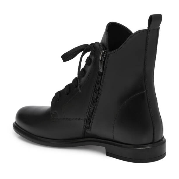 Siyah Deri Kadın Bot - K25K1BT68232-A23 - 2