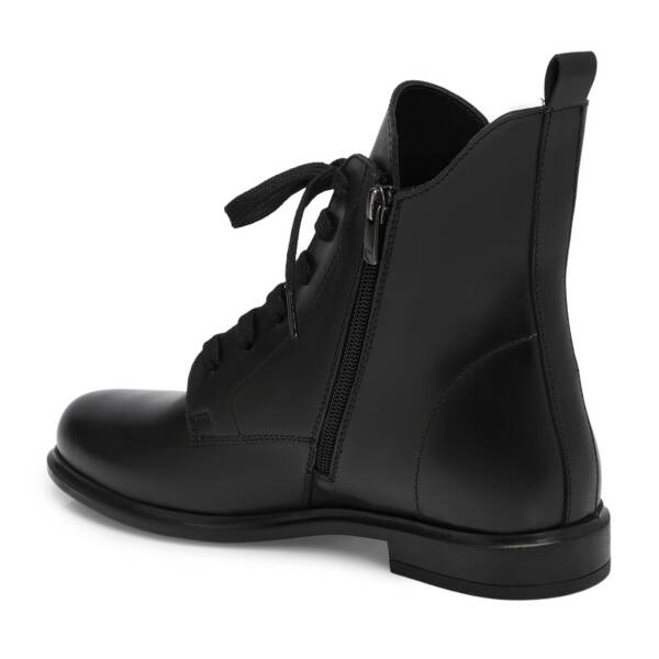 Siyah Deri Kadın Bot - K25K1BT68232-A23 - 2