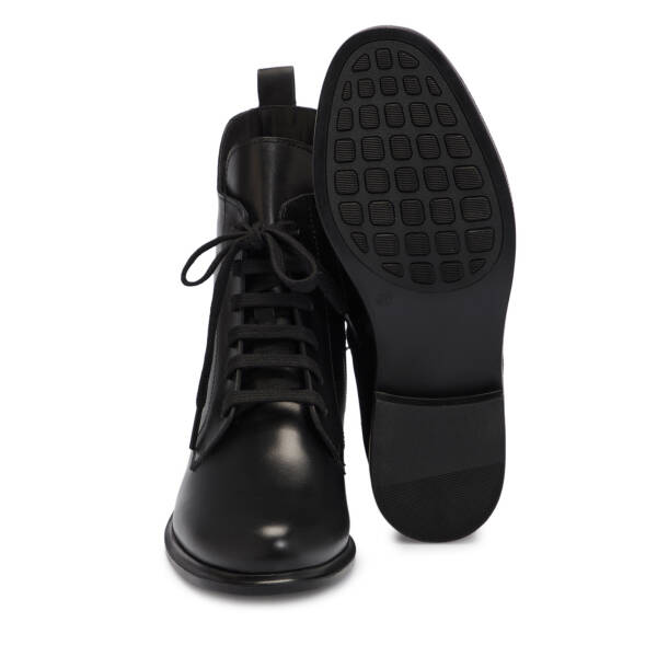 Siyah Deri Kadın Bot - K25K1BT68232-A23 - 4