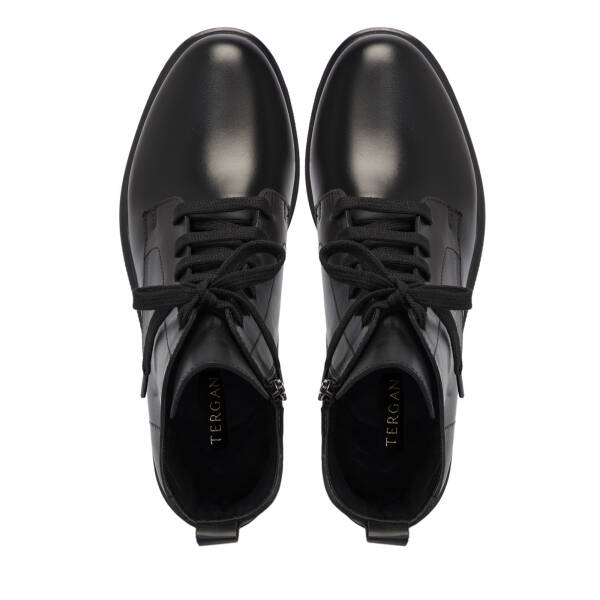 Siyah Deri Kadın Bot - K25K1BT68232-A23 - 5