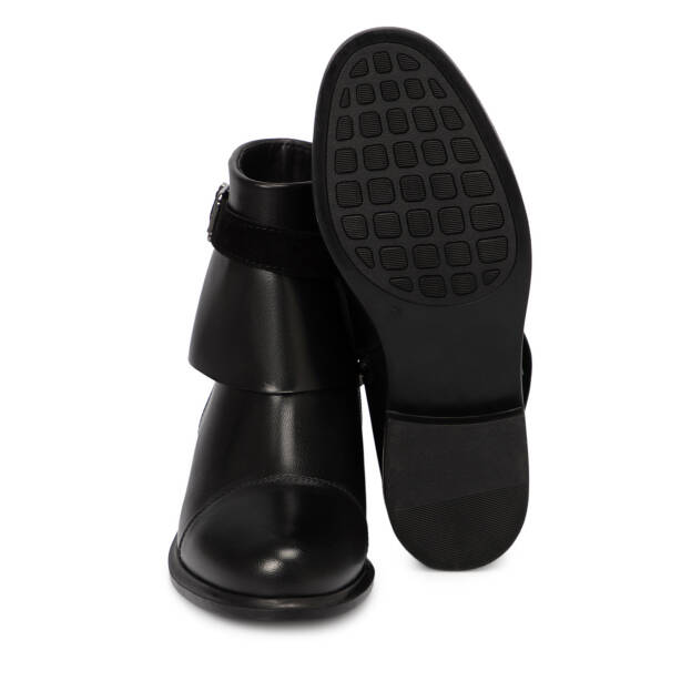 Siyah Deri Kadın Bot - K25K1BT68233-A23 - 4