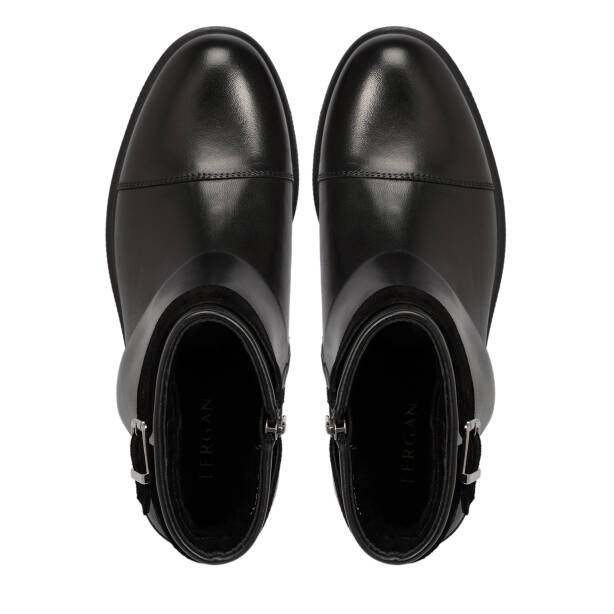 Siyah Deri Kadın Bot - K25K1BT68233-A23 - 5