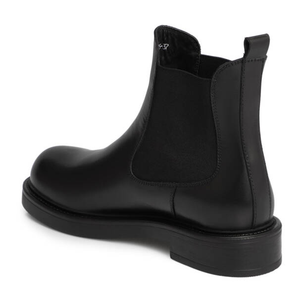 Siyah Deri Kadın Bot - K25K1BT68235-A23 - 2