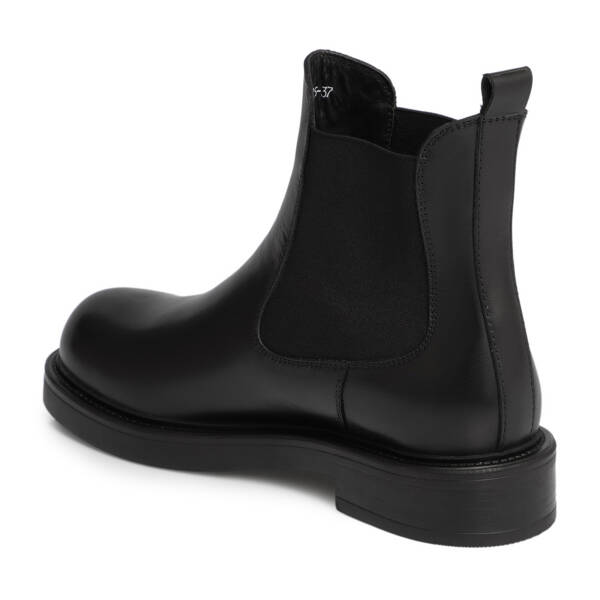 Siyah Deri Kadın Bot - K25K1BT68235-A23 - 2