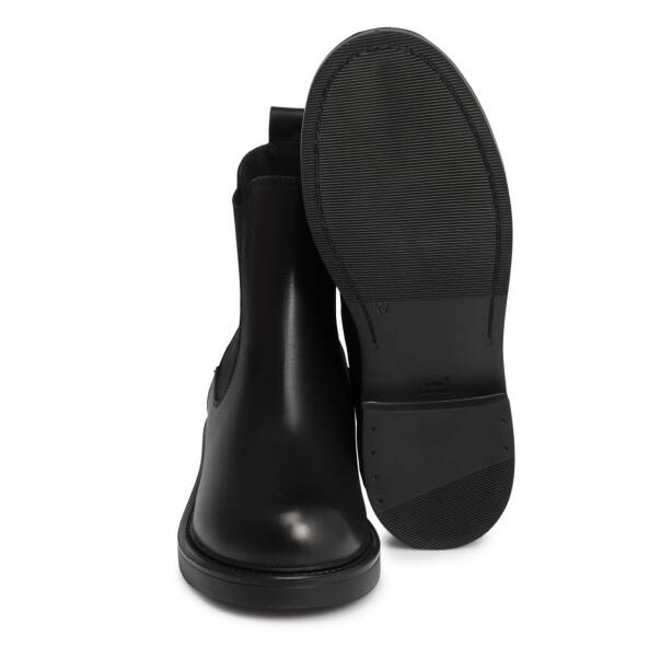 Siyah Deri Kadın Bot - K25K1BT68235-A23 - 4