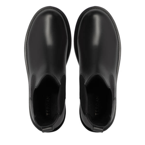 Siyah Deri Kadın Bot - K25K1BT68235-A23 - 5