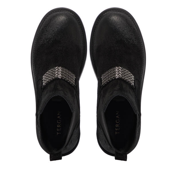 Siyah Deri Kadın Bot - K25K1BT68236-A01 - 5