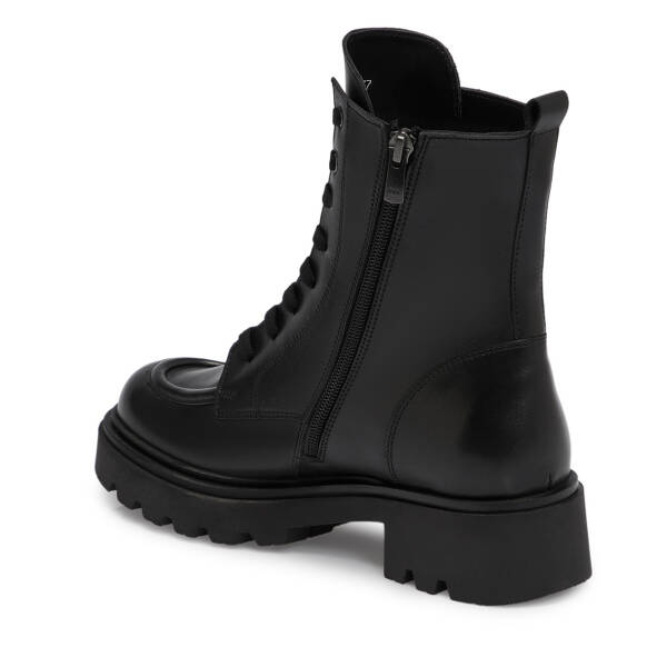 Siyah Deri Kadın Bot - K25K1BT68238-A23 - 2