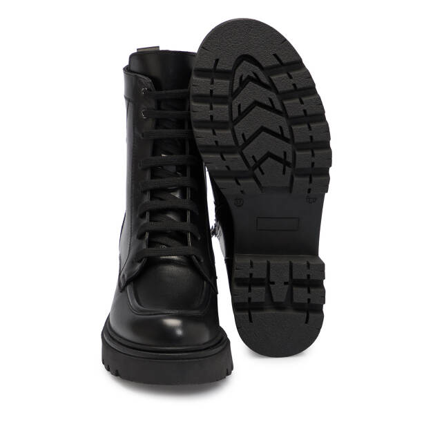 Siyah Deri Kadın Bot - K25K1BT68238-A23 - 4