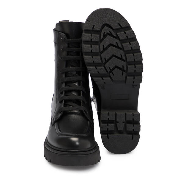 Siyah Deri Kadın Bot - K25K1BT68238-A23 - 4